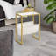 Menezes Glass Top End Table