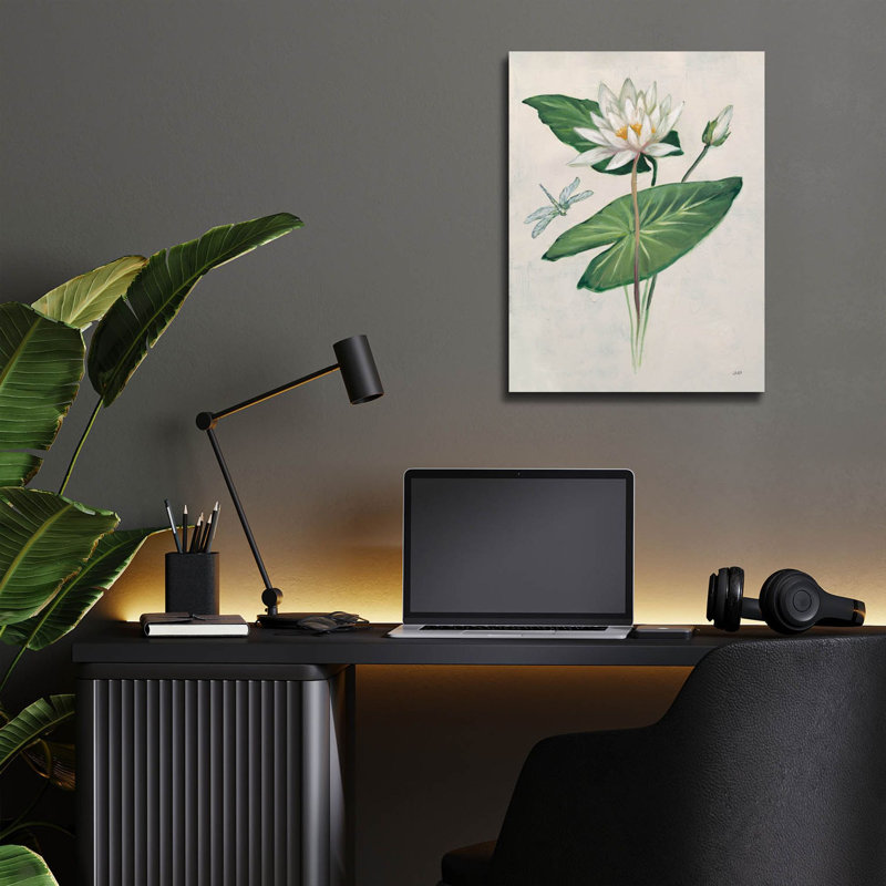 Bungalow rose «Graceful Lily» par Julia Purinton, art mural en verre acrylique, H 16 po x l 12 po x P 0,13 po