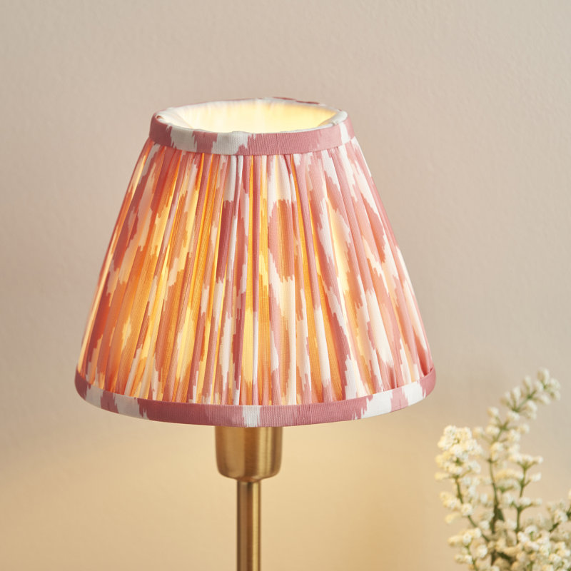Rory Table Lamp 16cm Shade, Pink, Gold