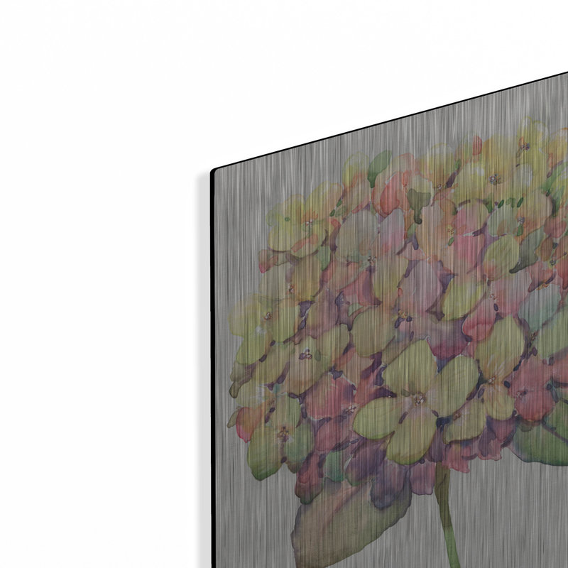 «Multicolor Floral II» par Tim O'Toole, art mural en métal, H 16 po x l 12 po
