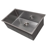DuraSnow® ZLINE 30" Meribel Undermount Single Bowl Fingerprint Resistant Stainless Steel Kitchen Sink with Bottom Grid