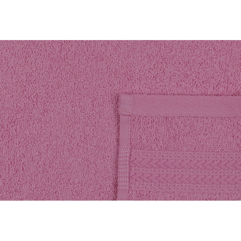 Soft & Absorbent Wash Towel, 100% Cotton, 11.8 x 19.7 inches | 500 g/m², Machine Washable at 104°F | Vibrant Pink Color, Perfect for Bath, Gym & Spa | Luxurious Comfort for Daily Use