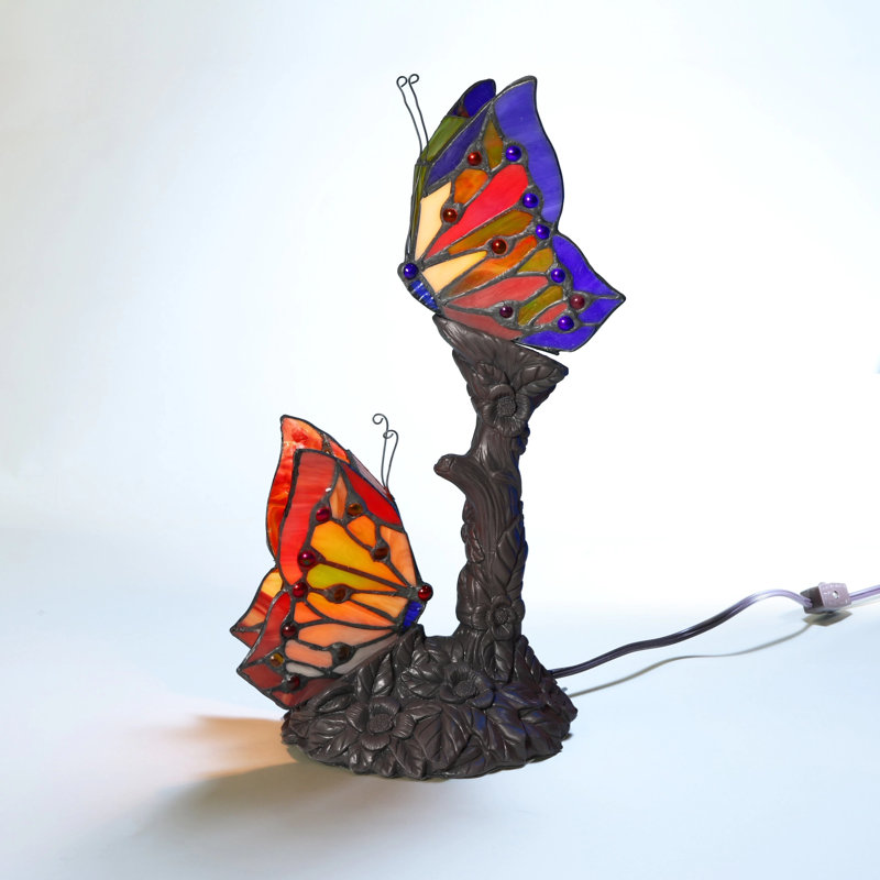 Éclairage de fantaisie en verre d’art lumineux 15 po Jerri
