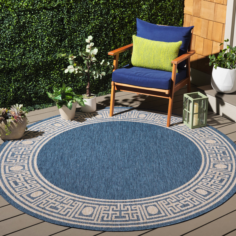 Tapis intérieur / extérieur Omeed Performance, Rond 6 pi 7 po