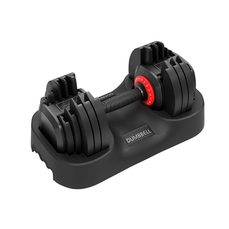 Adjustable Dumbbell Set，56LBS Free Weights Dumbbells Set，Fast Adjust Dumbbell Weight Set