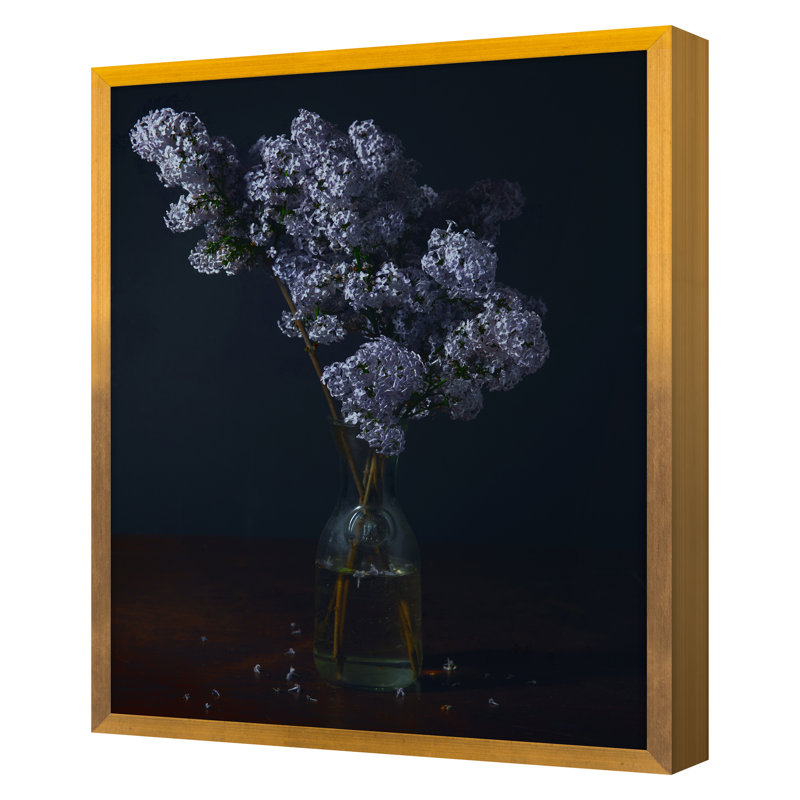 Lilac I Print by Kate Woodman, Gold, 36" H x 28" W x 1.25" D