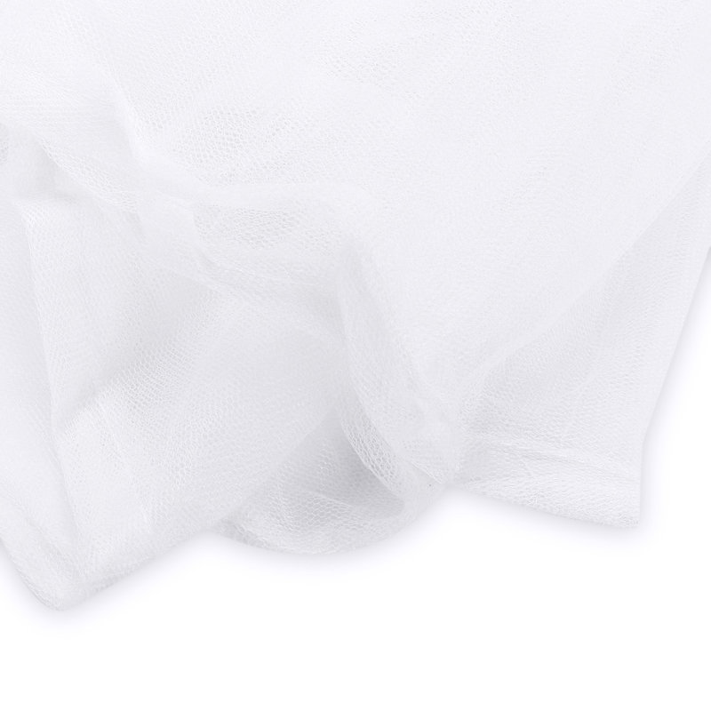 Hajek 100% Polyester Mesh Bed Capony, White