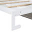 Grand lit avec, blanc - outil efficace de gestion de l'espace. Multifonctionnel et pratique. Fabriqué à partir de contreplaqué. Rangement disponible. Facile à utiliser. L 61 po x l 93 po x H 86 po. Assemblage requis. Matelas non-443315193