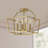 4-light Golden Flush Mount