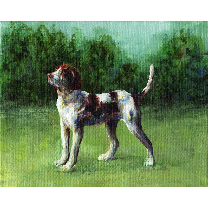 «Nothin 'Like a Hound Dog» par Kamdon Kreations - impression sur toile tendue, H 20 po x l 30 po
