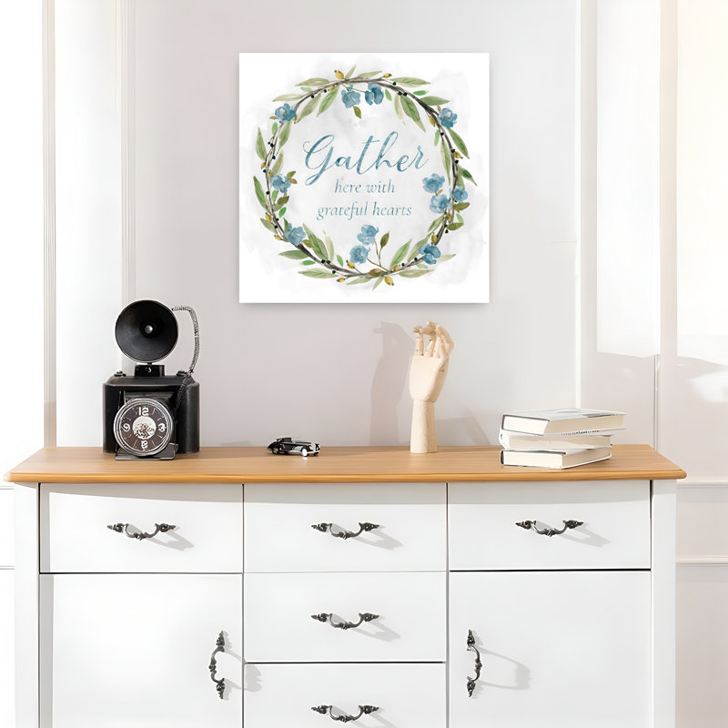 Gather Floral Wreath, H 18 po x l 18 po