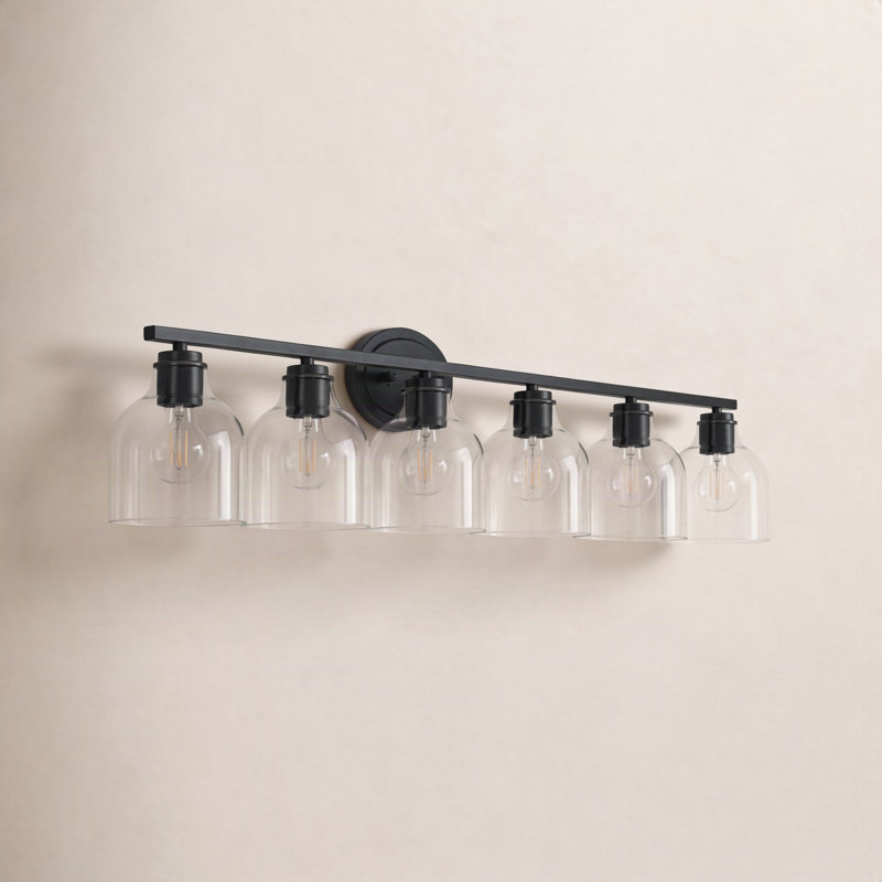 Lamaria Dimmable Vanity Light, Matte Black, 6