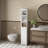 64.17'' Tall Bathroom Storage Cabinet With Adjustable Shelves,Slim 1 Doors Freestanding Cabinet With Anti-Tip, Open Compartments, For Home, Small Spaces, Bathroom,Kitchen,