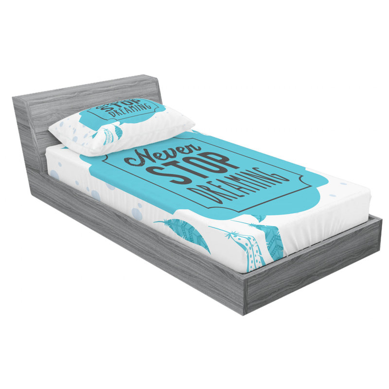 Microfiber Sheet Set, Twin Sheet Set with Fitted Sheet