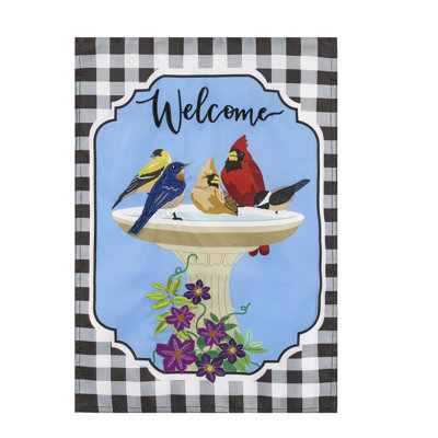 Drapeau de jardin en polyester 18 x 12,5 po Aarti