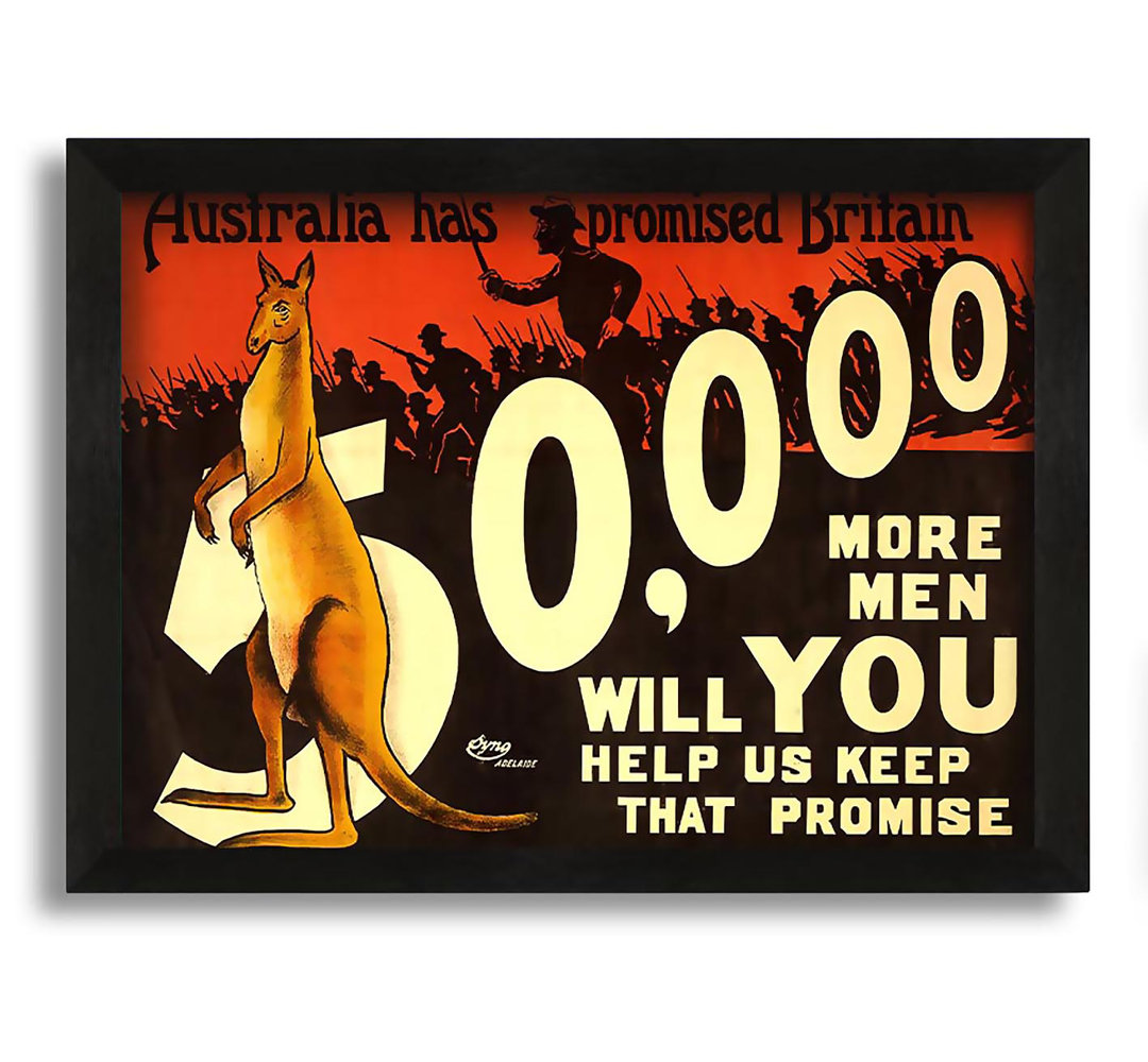 Gerahmtes Leinwandbild Australia Has Promised Britain