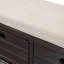 Banc de rangement avec panier amovible et 2 tiroirs-821776207