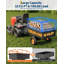 Chariot à benne basculante de 750 lb, remorque utilitaire de 15 pi cu avec pneus à dégagement double et pneumatique pour tracteur, VTT, tondeuse, orange-129037224