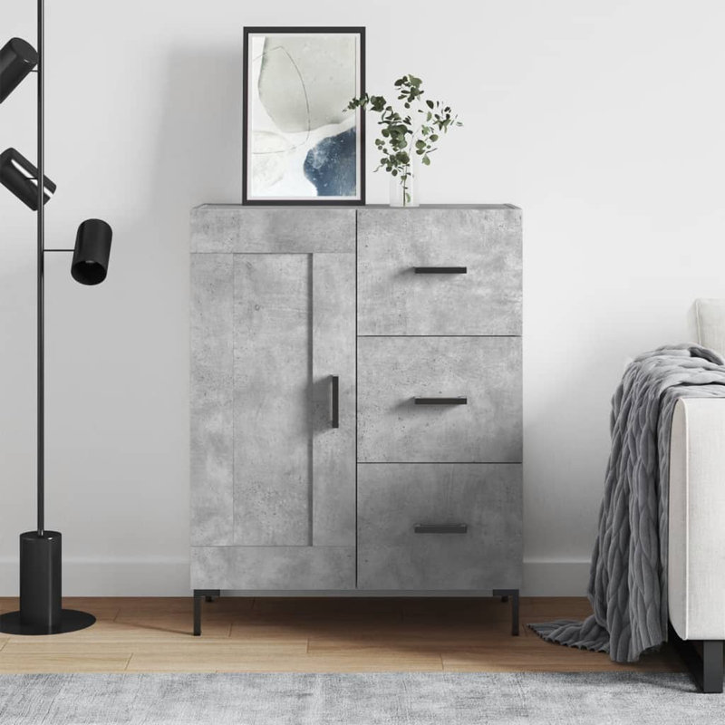 Mellins 69.5cm Sideboard, Concrete Grey