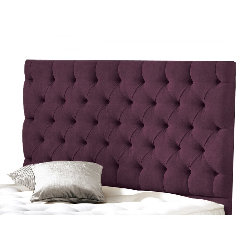 Ryan Upholstered Headboard, Purple, Single (3')