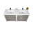 Drason 70.4 " W Freestanding Standard Free Standing 2 Double Vanity Bathroom Vanity With Plastic Top-1286369326