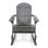 Chaise Adirondack à bascule en bois massif Crossen