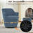 360° Modern Swivel Barrel Chair with Storage Ottoman-1551742432