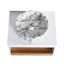 Meuble-lavabo flottant 24 po avec lavabo vasque rond blanc brillant, meuble-lavabo mural avec tablette ouverte, finition blanche avec comptoir durable, conception moderne peu encombrante (livré dans 2 boîtes)
