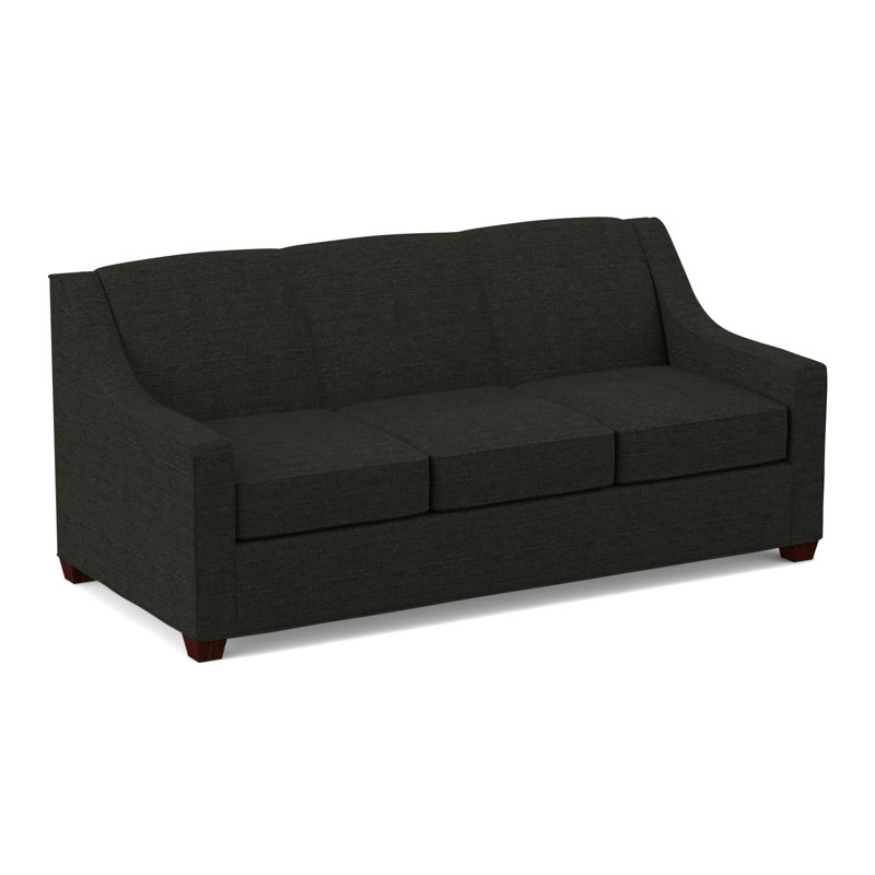 Phillips Square Arm Sofa with Reversible Cushions, Empire Mahogany, Antic Pepper, 34.5" H x 68" W x 36" D