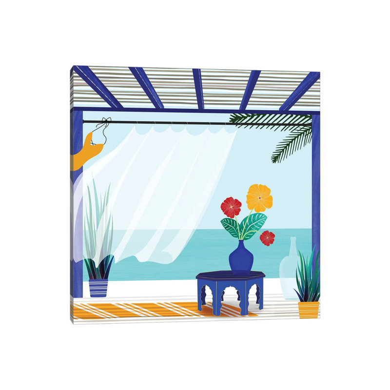 Villa By The Sea - Wrapped Canvas Print, 30.48 cm H x 30.48 cm W