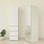 Système de placard modulaire en bois avec miroir Elise