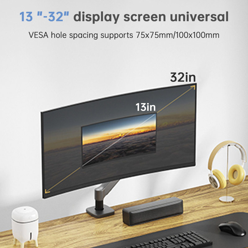 Support de bureau pour écran unique de 17 po à 32 po