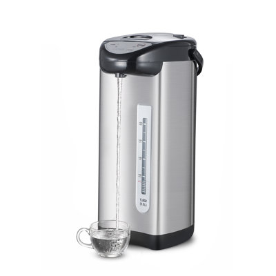  CHK Series Commercial Chef Electric Hot Water Dispenser, 730W Stainless Steel Water Boiler with 5.8 Qt. Capacity, Chlorine Removal, CHHWD10B, Stainless/Black