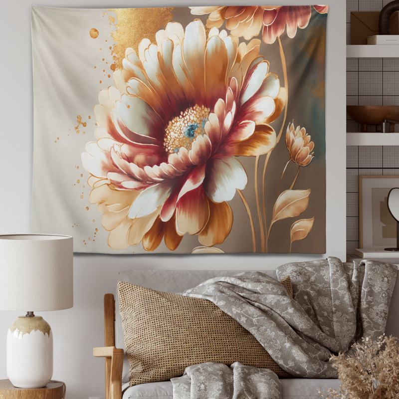 - Tapisserie murale florale et botanique, H 32 po x l 39 po