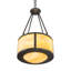 Luminaire suspendu tambour géométrique 4 lumières Pomona