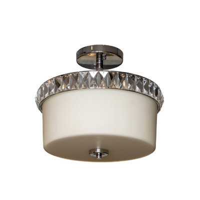 Misha Glass Semi Flush Mount