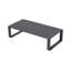 Canapé pour trois personnes + table basse rectangulaire, coussins brun clair-86058430