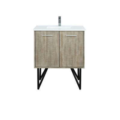Lancy 30 in W x 20 in D Bath Vanity and Gun Metal Faucet Set