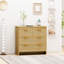 Commode 4 tiroirs en rotin-1873620025