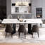 Ensemble de table de salle à manger en faux marbre Modern Modern-780233133-780233134