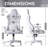 Stain-resistant Velvet-like Gaming Chair With Memory Foam, Adjustable Lumbar Pillow And Headrest