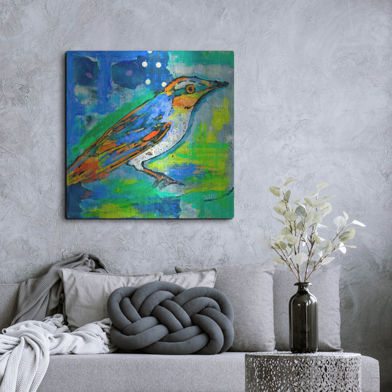 "Oiseau magique" par Wyanne, H 36 po x l 36 po