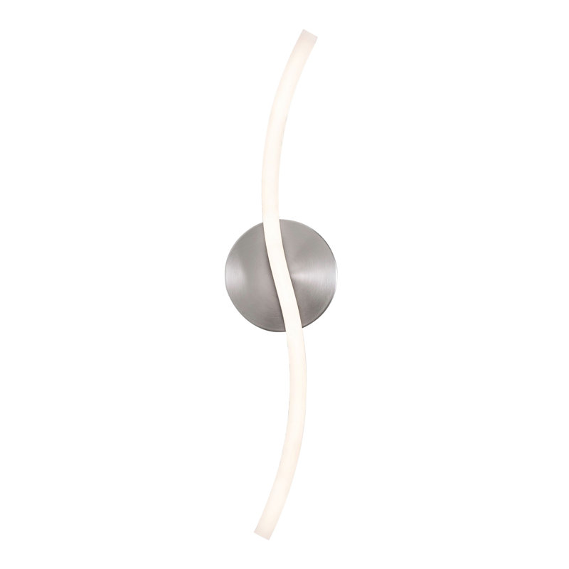 Geftos Dimmable LED Vanity Light, Satin Nickel