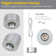 PureVue Mini Under Cabinet LED Puck Light, Angled, 4000K