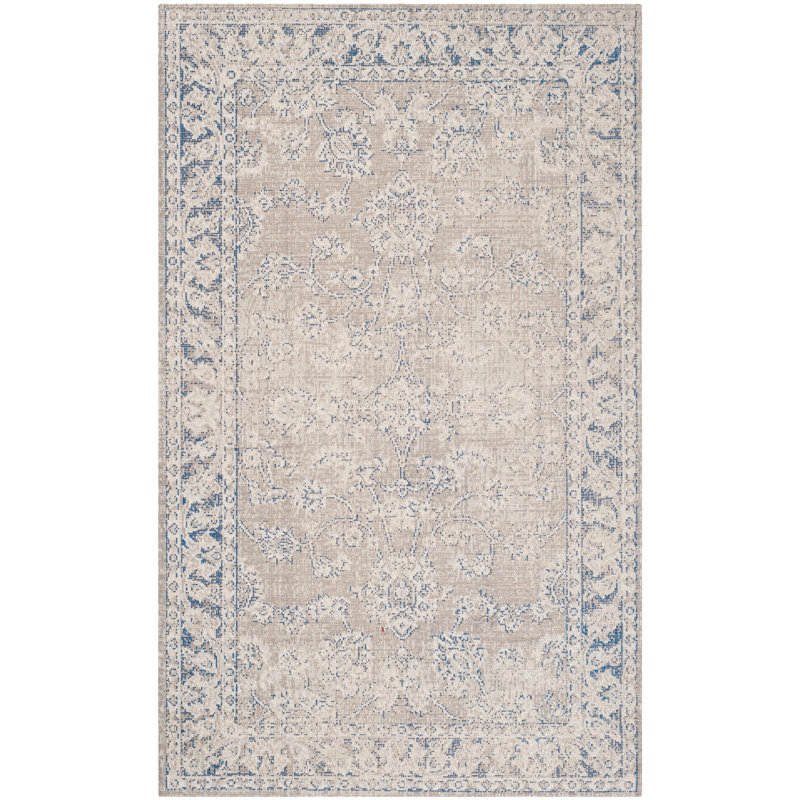 Tapis taupe Amiri, Rectangle 5 pi 1 po x 7 pi 6 po