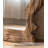 Wabi-Sabi Style Irregularly-Shaped Pine Wood Frame Full-Length Mirror-13998778