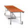 NPS Mobile Cafeteria Table, 12' Rectangle, MDF Core