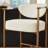 Upholstered Counter Stool with Metal Frame-118574581