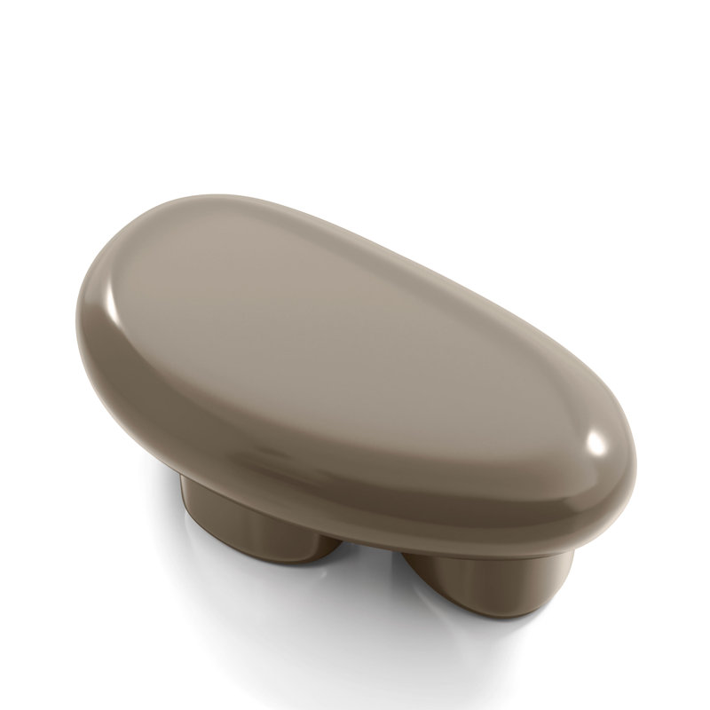 Jahmaal Curved Low Profile Coffee Table, Brown