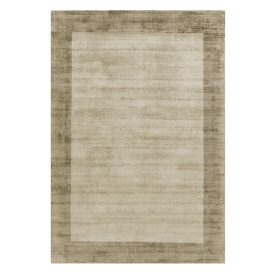 Desrosiers Shinny Bordered Smoke/Putty Area Rug
